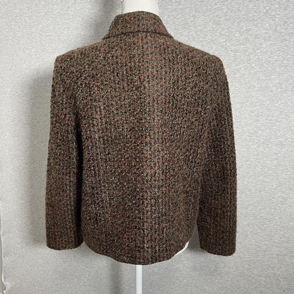 Vintage Requirements‎ Jacket Womens 12 Brown Boucle Chenille Mohair Made USA - Picture 2 of 14